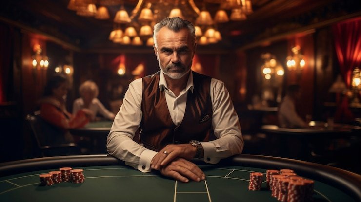 Suasana meja Live Casino iptogel79 dengan dealer nyata siaran langsung